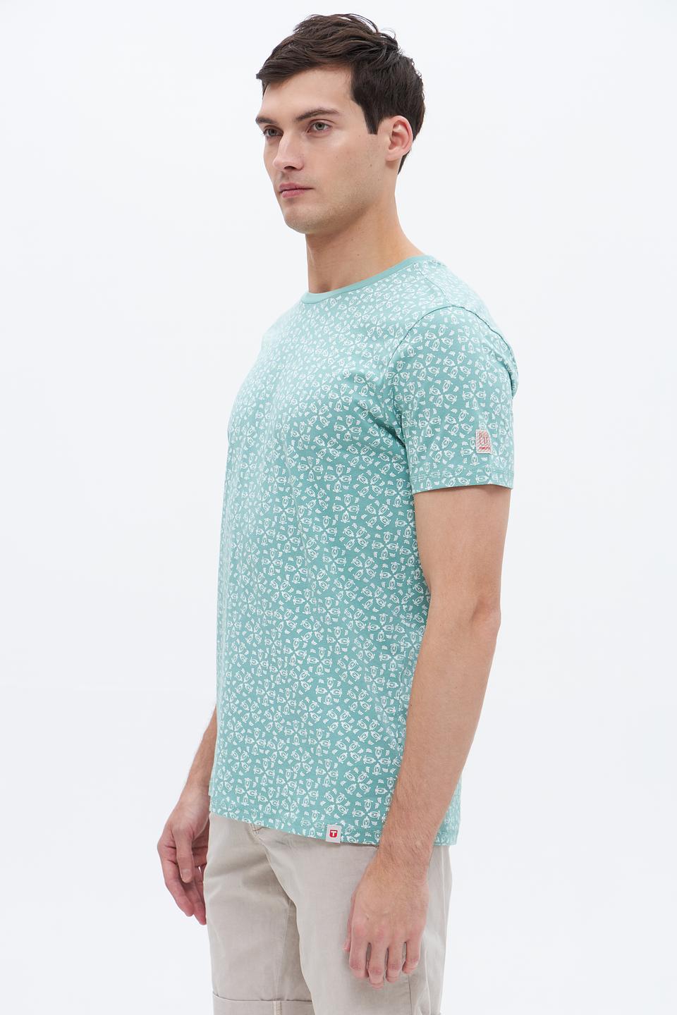 Футболка Time Zone с принтом мятный