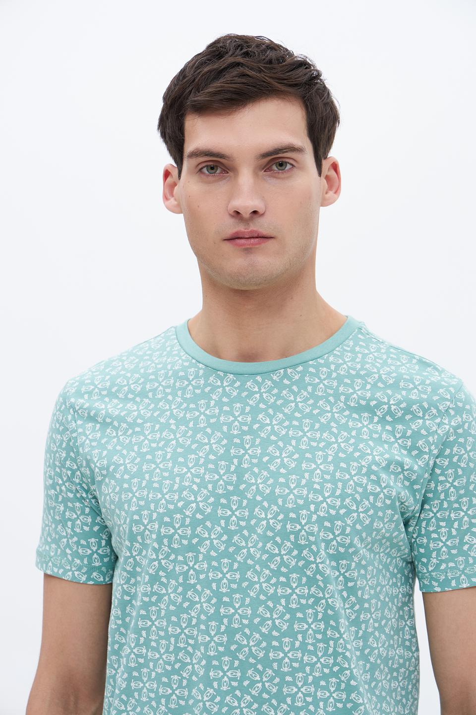 Футболка Time Zone с принтом мятный