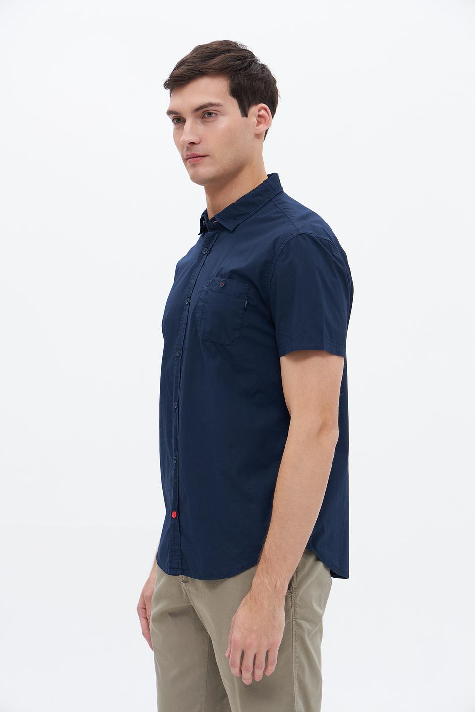 Рубашка кр Time Zone синяя