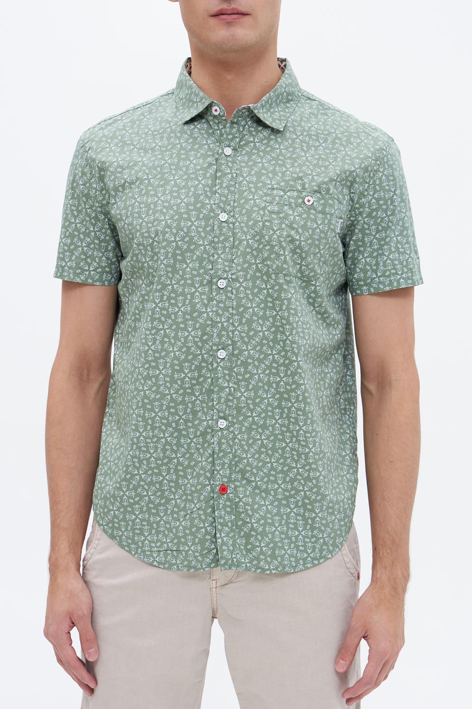 Рубашка кр Time Zone с принтом