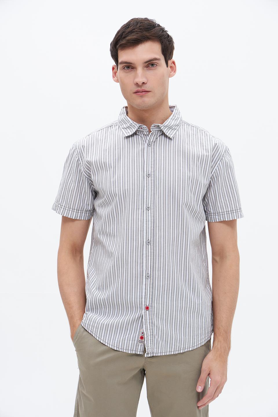 Рубашка кр Time Zone в полоску