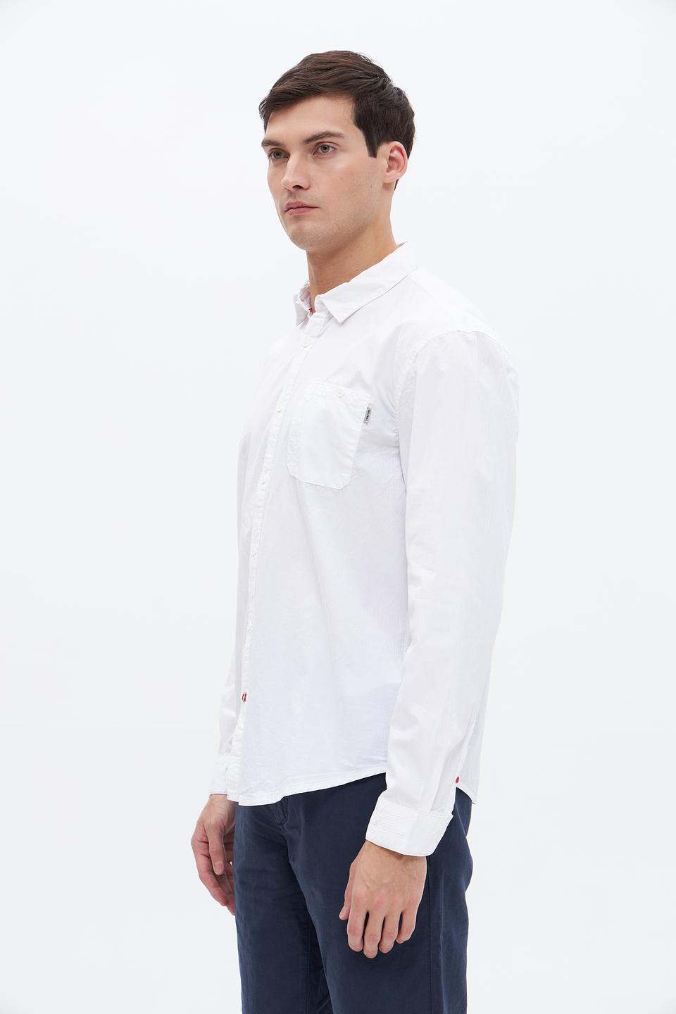 Рубашка Time Zone белая с длинным рукавом