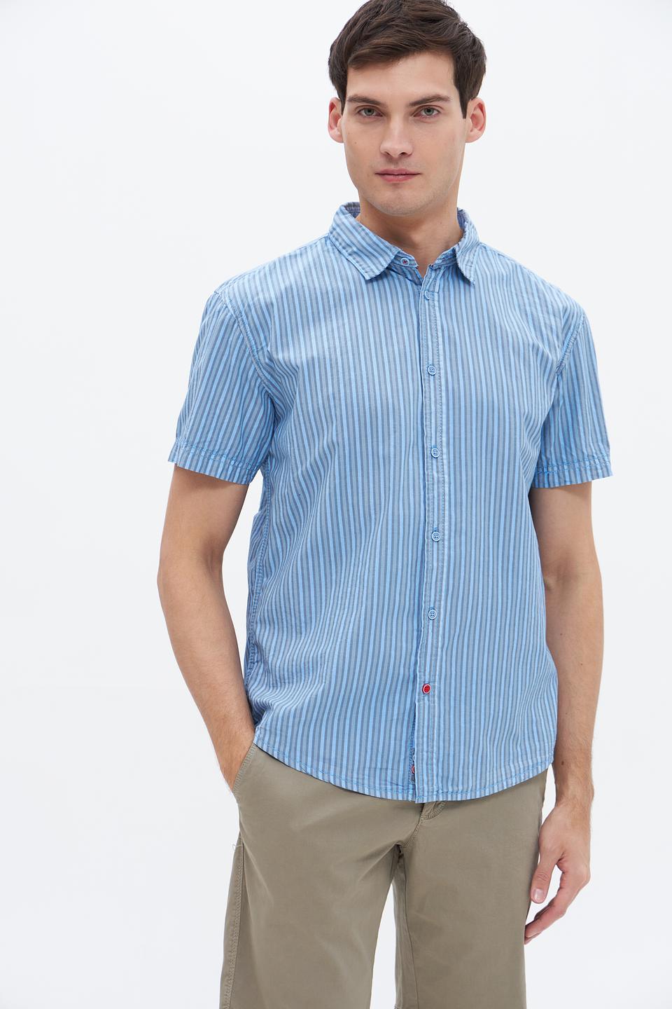 Рубашка кр Time Zone в полоску