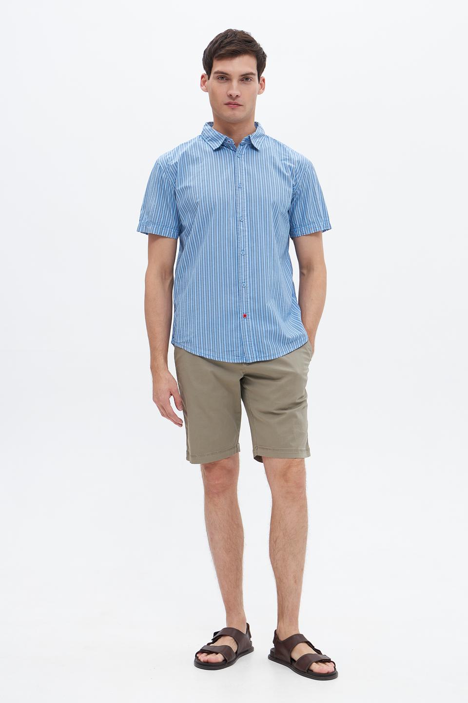 Рубашка кр Time Zone в полоску