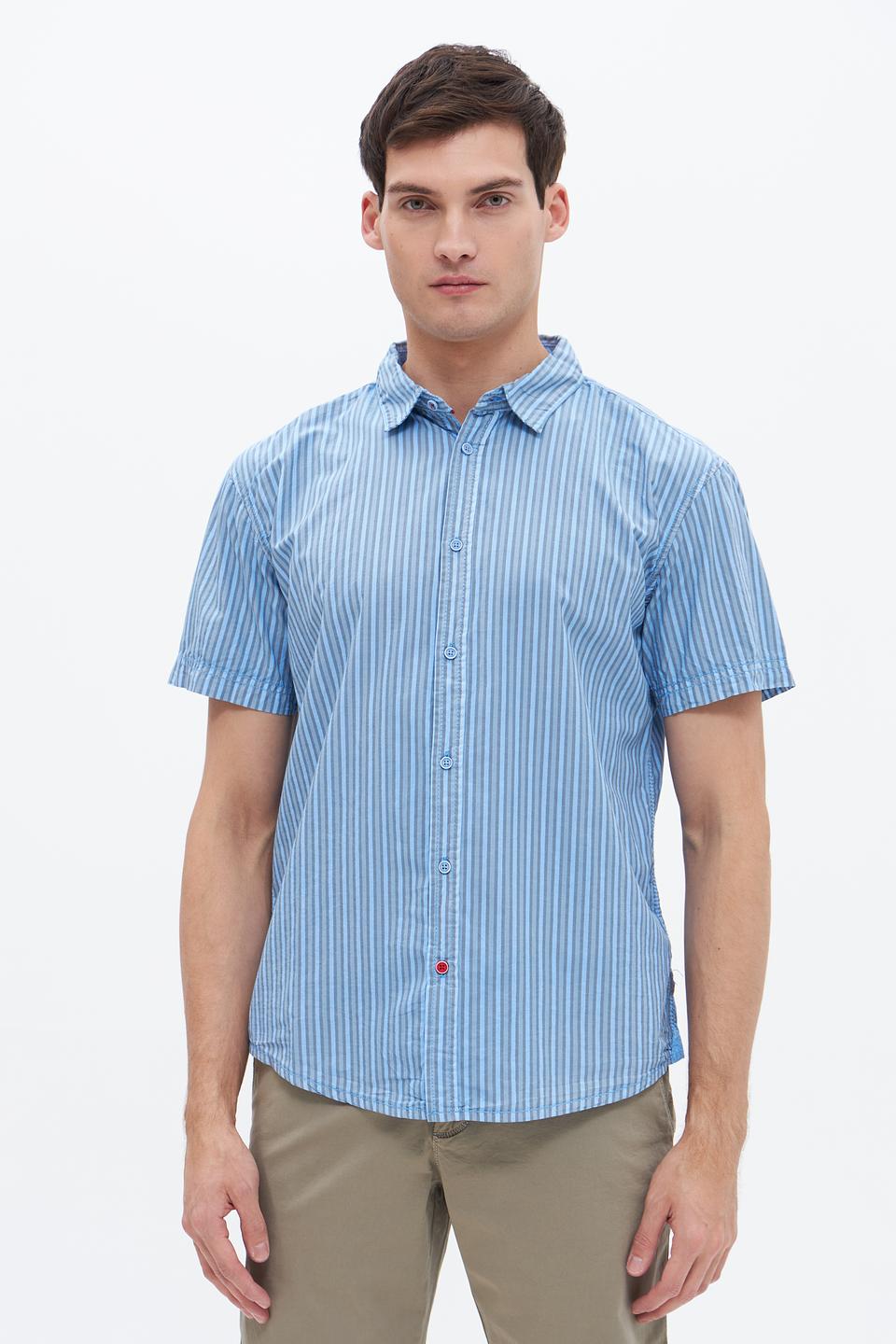 Рубашка кр Time Zone в полоску