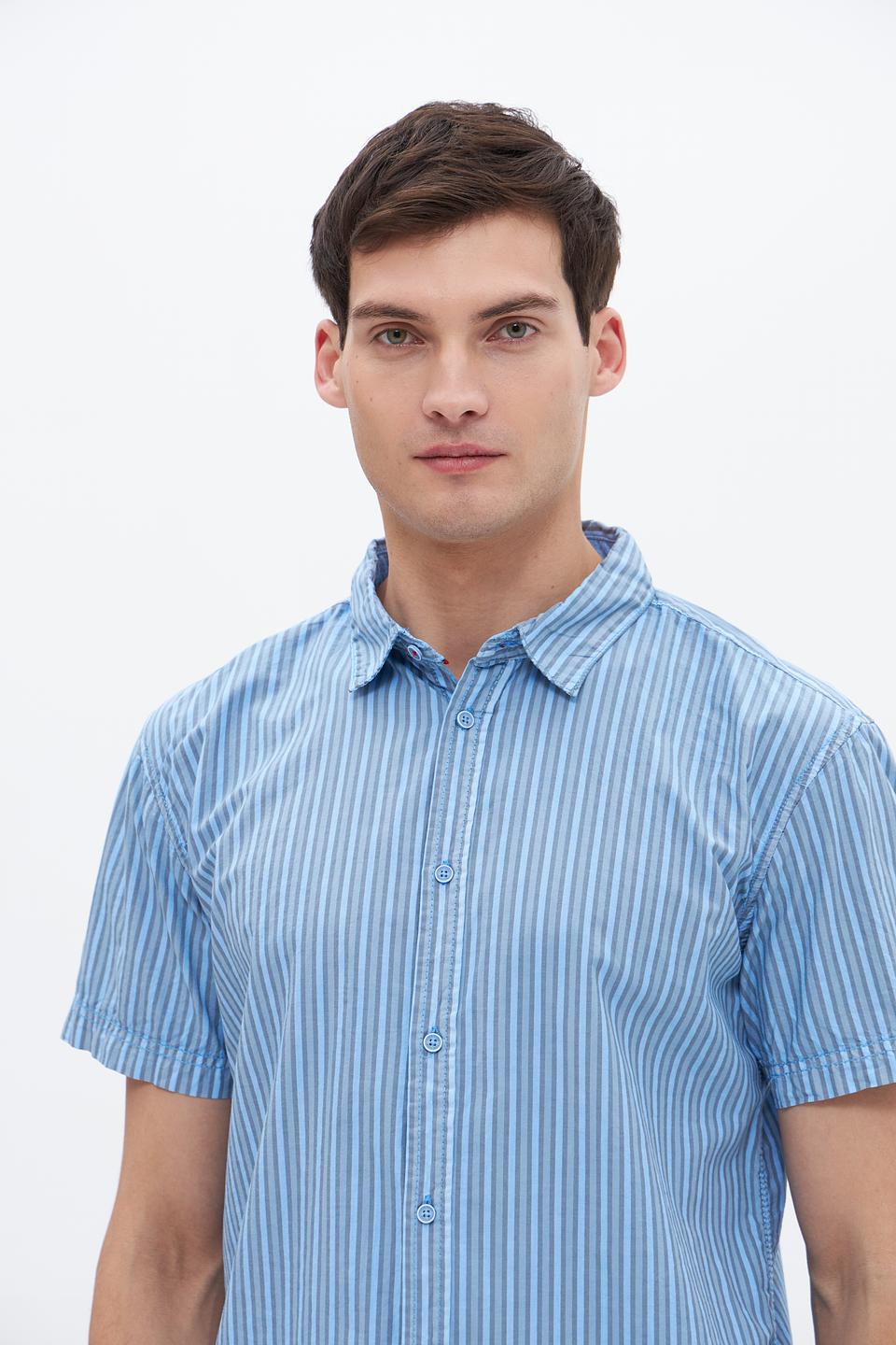 Рубашка кр Time Zone в полоску