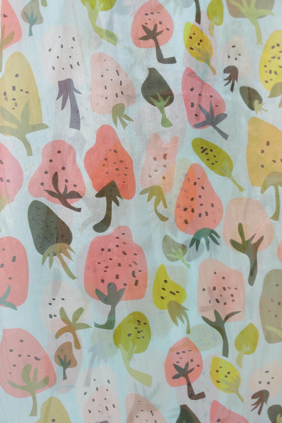 Шарф Fraas с принтом «Листья»