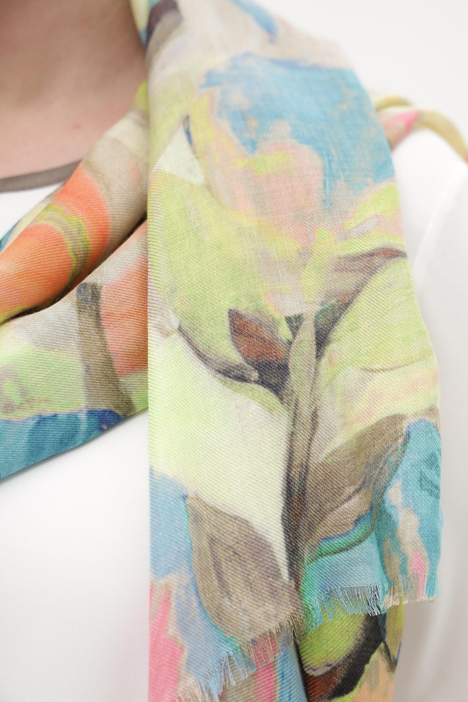 Шарф Fraas с цветочным принтом