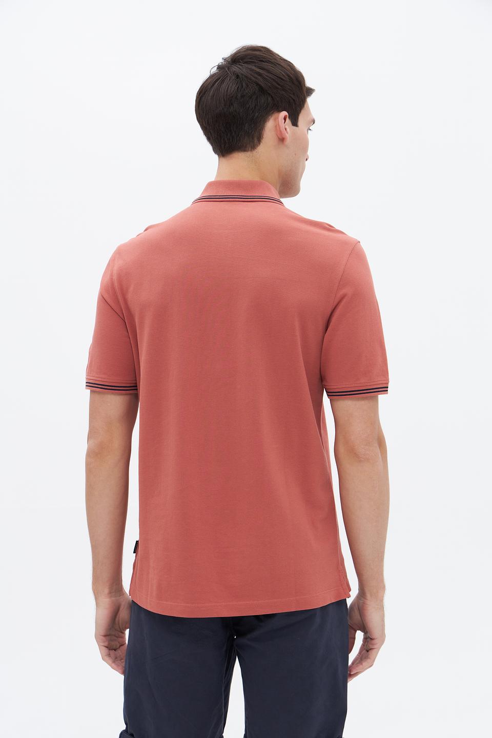 Поло Bugatti терракотовый