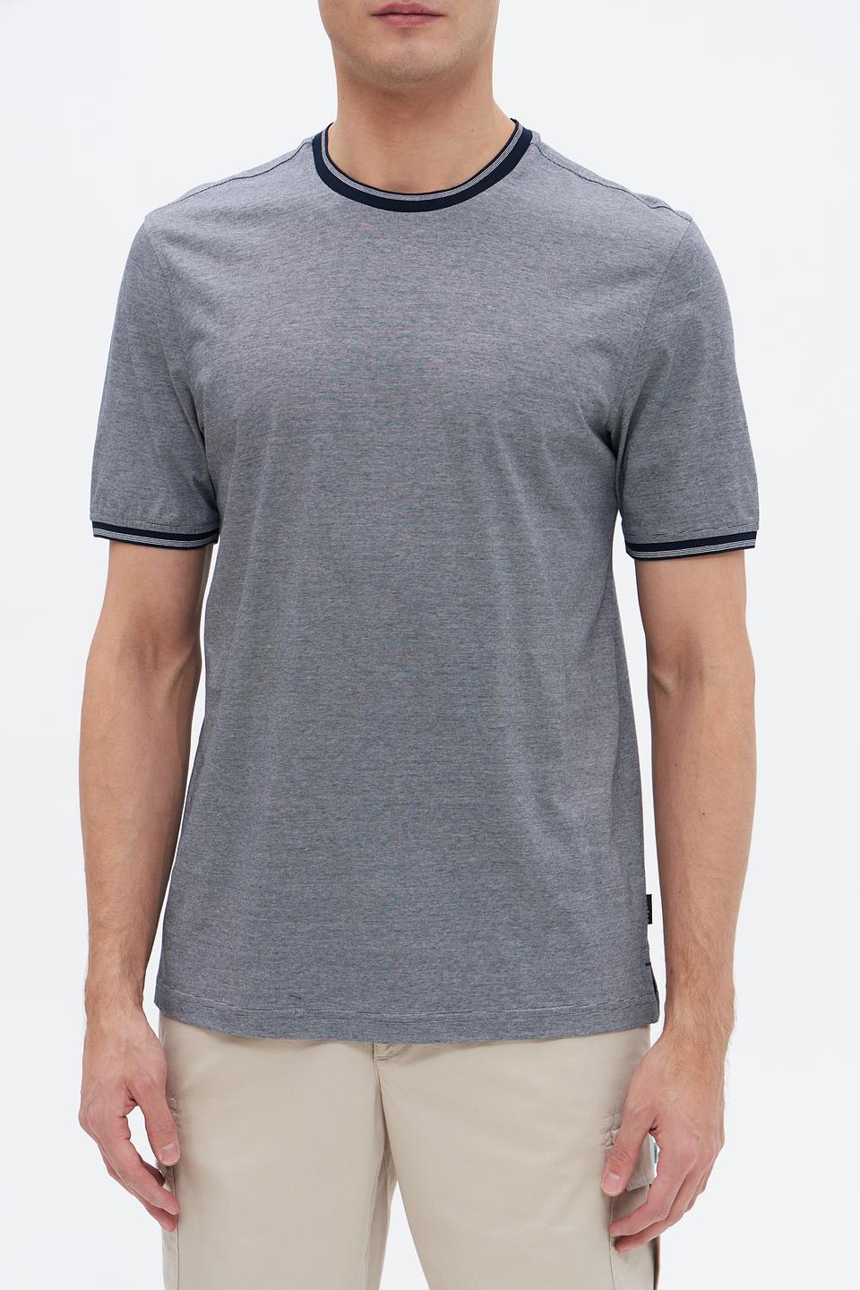 Футболка Bugatti с полоской серый