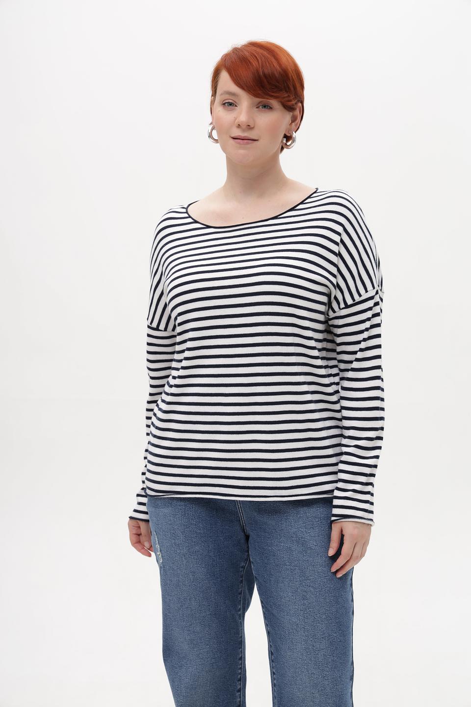 Пуловер Betty and Co в полоску