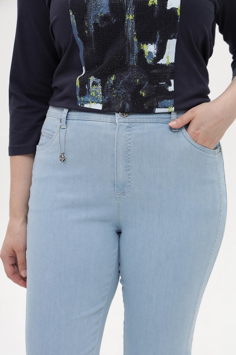 Капри Anna Montana светло-голубые