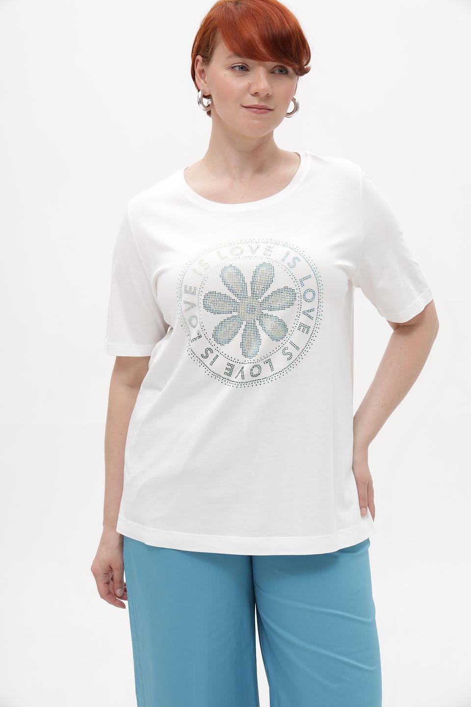 Футболка Via Appia с цветочным принтом