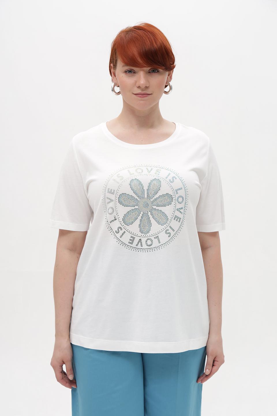 Футболка Via Appia с цветочным принтом