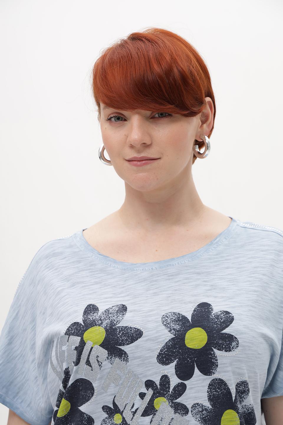 Футболка Via Appia с цветами