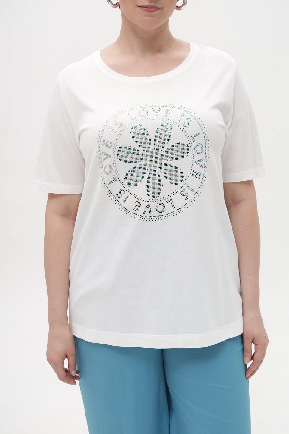 Футболка Via Appia с цветочным принтом