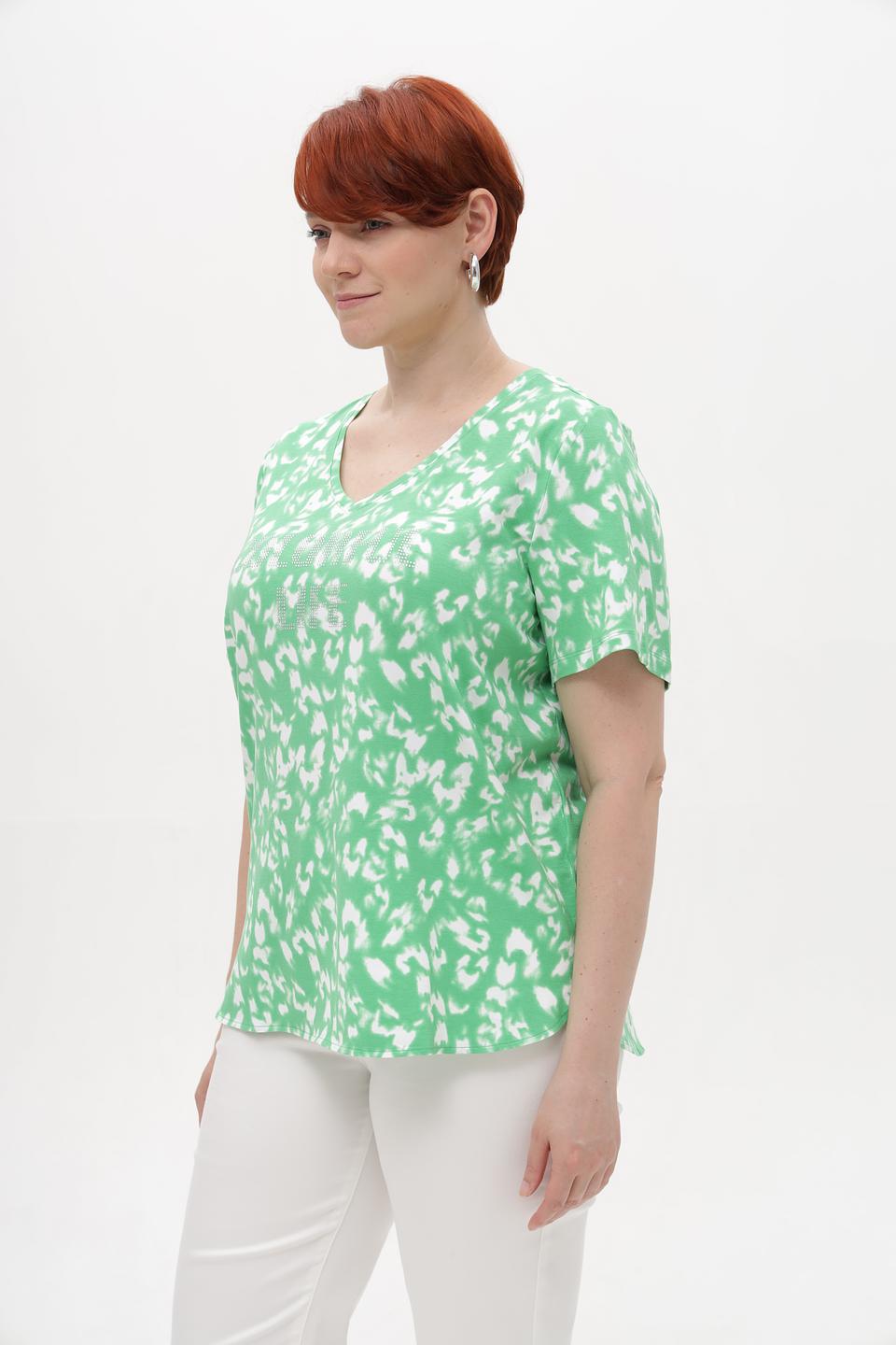 Футболка Samoon с принтом лайм