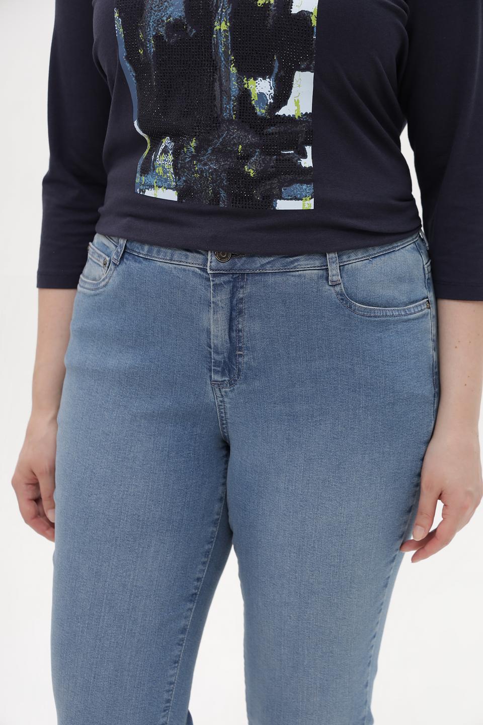 Джинсы укороченные Lebek голубые