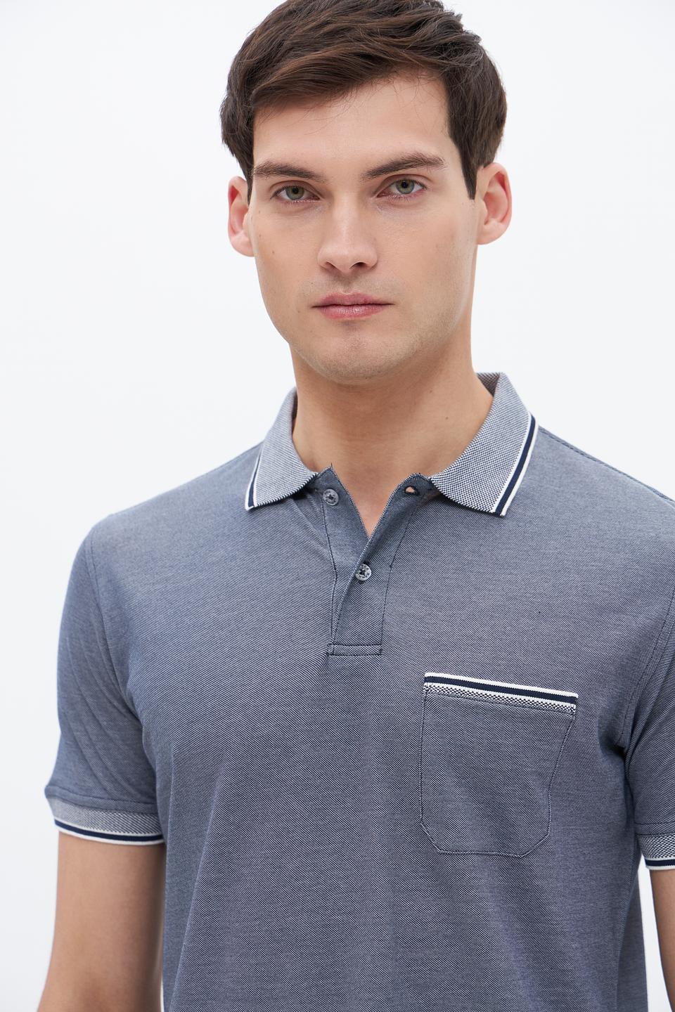 Поло Sea Barrier с контрастной отделкой