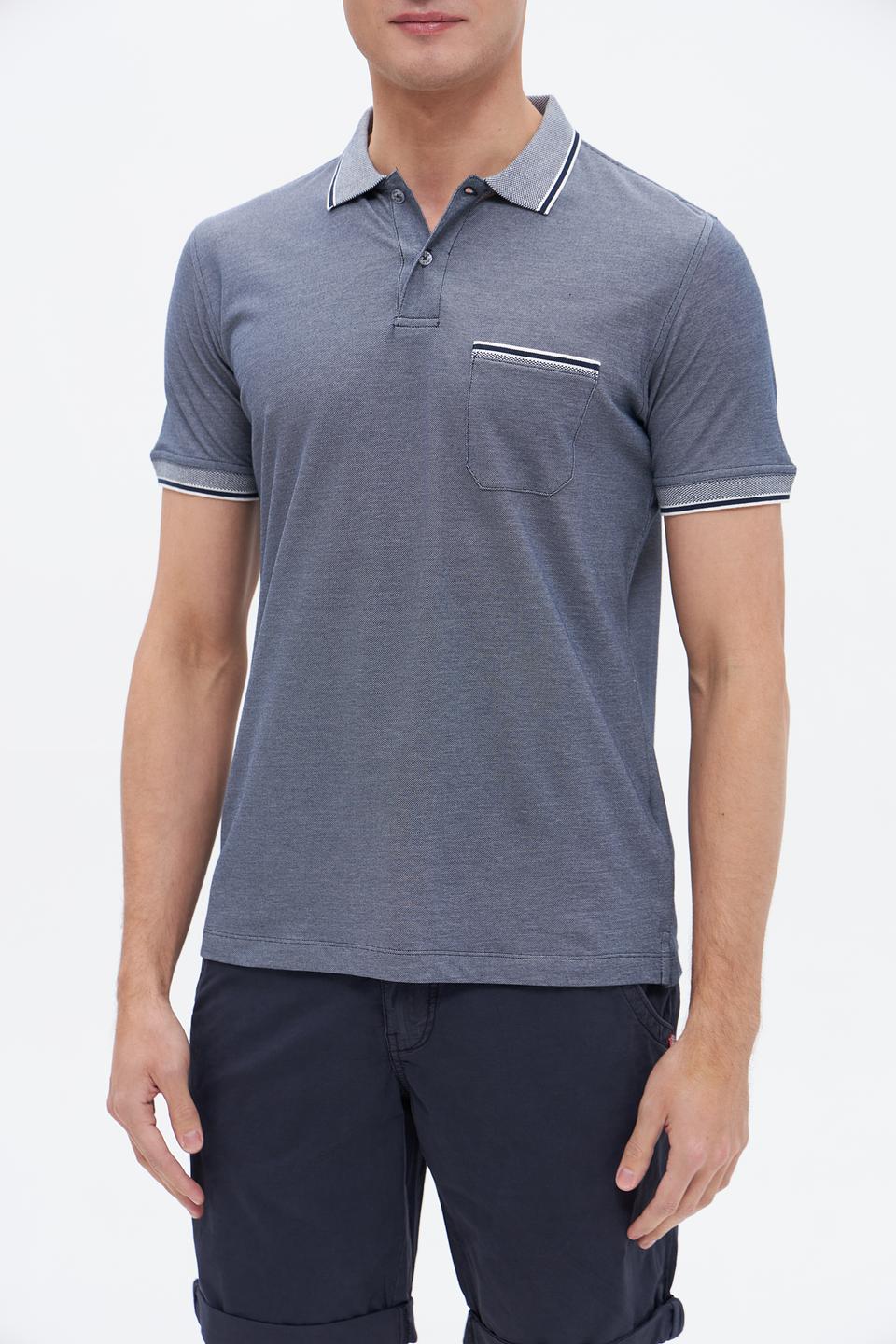 Поло Sea Barrier с контрастной отделкой