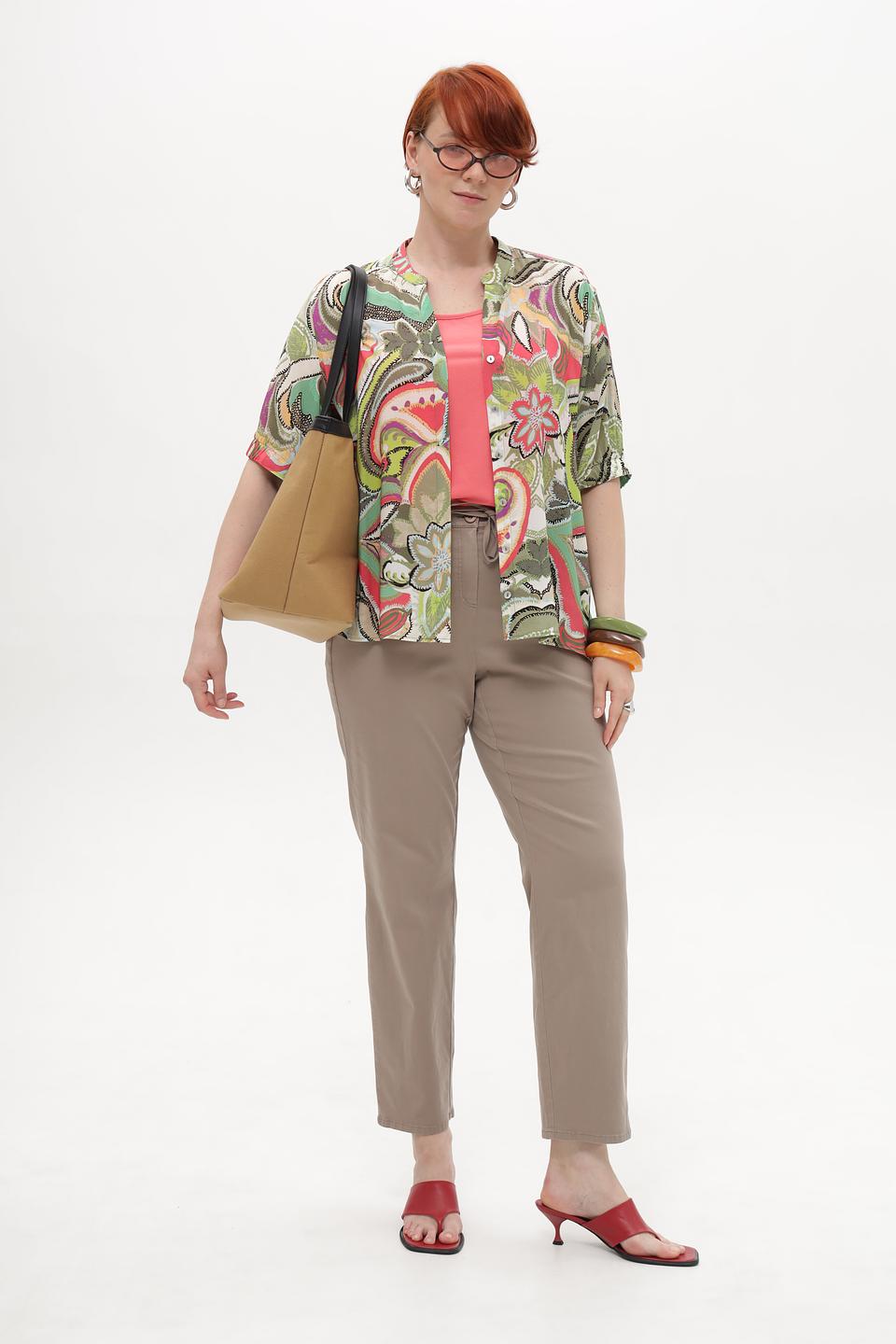 Брюки Frank Walder прямого кроя бежевые