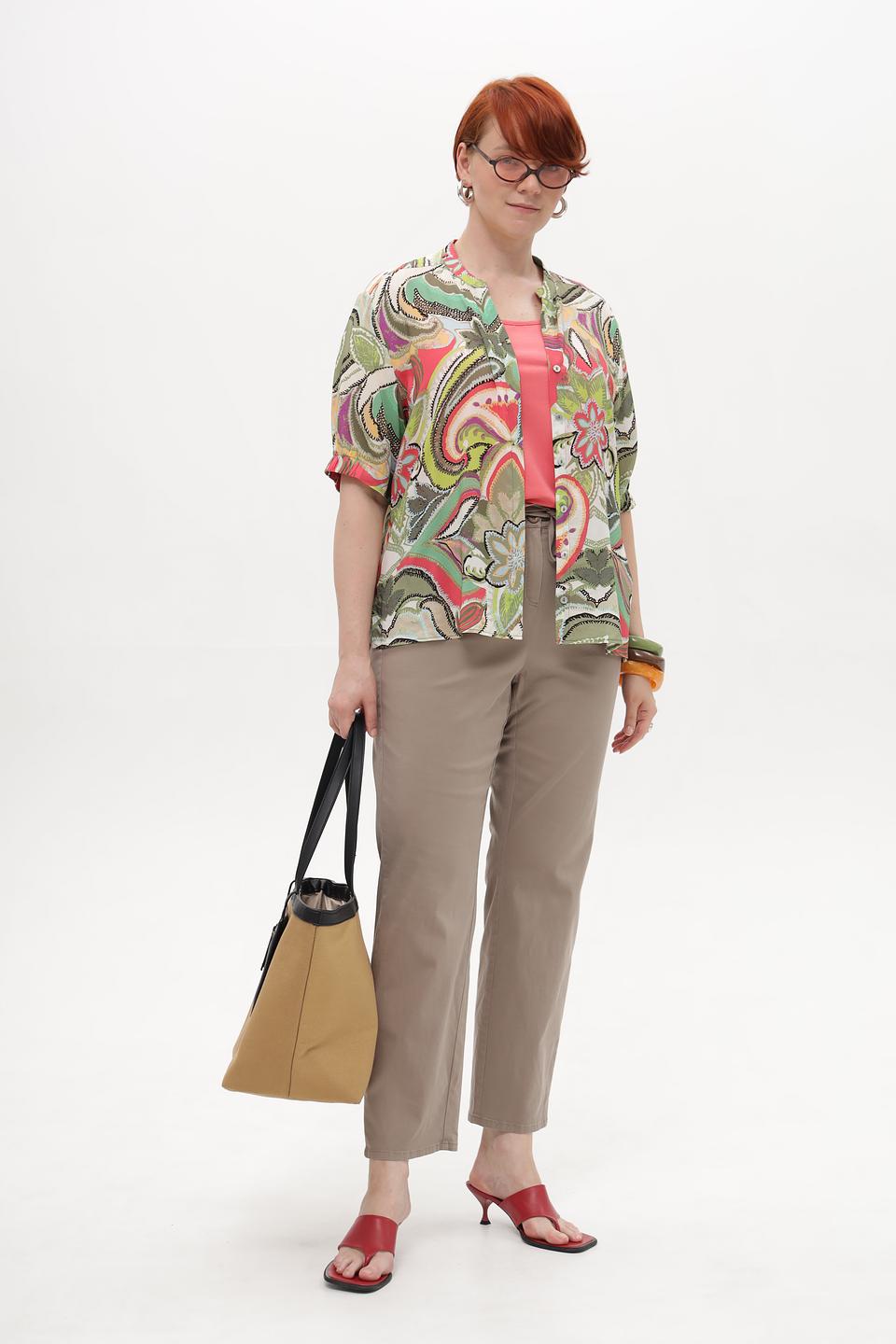 Блуза Bianca с цветочным принтом