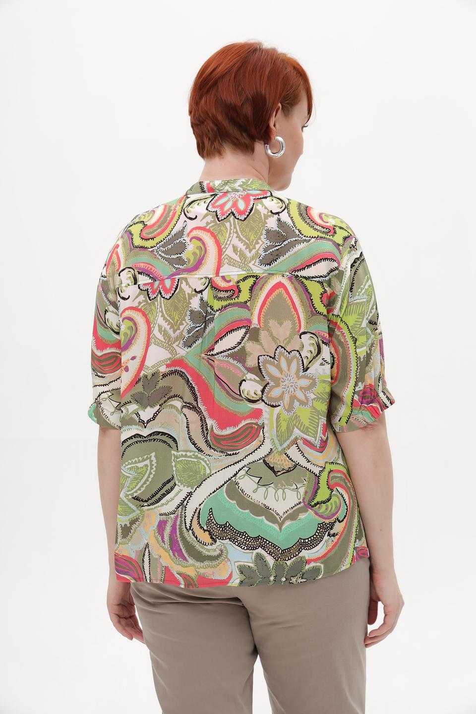 Блуза Bianca с цветочным принтом