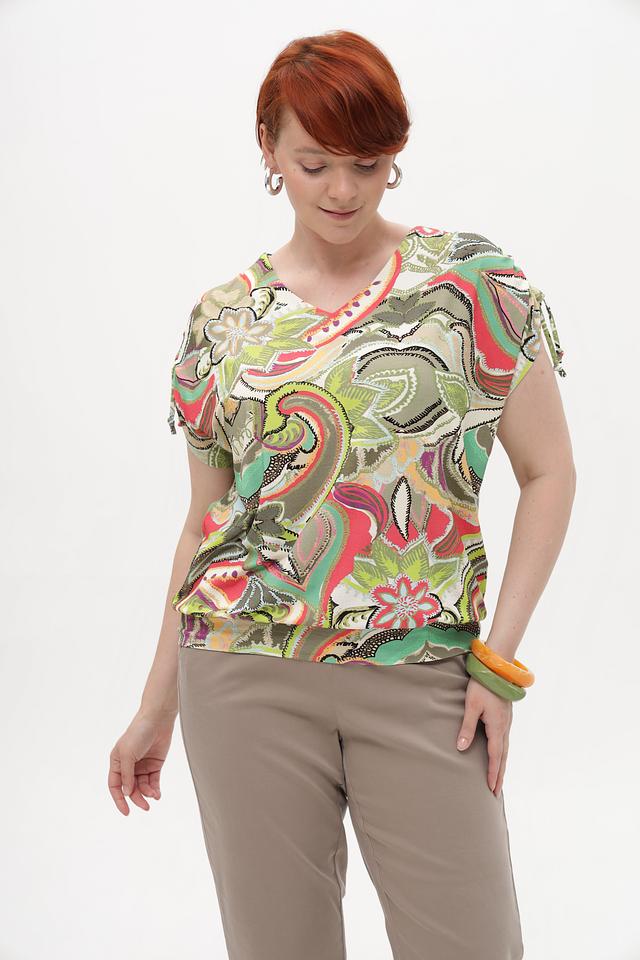 Блуза Bianca с цветочным принтом