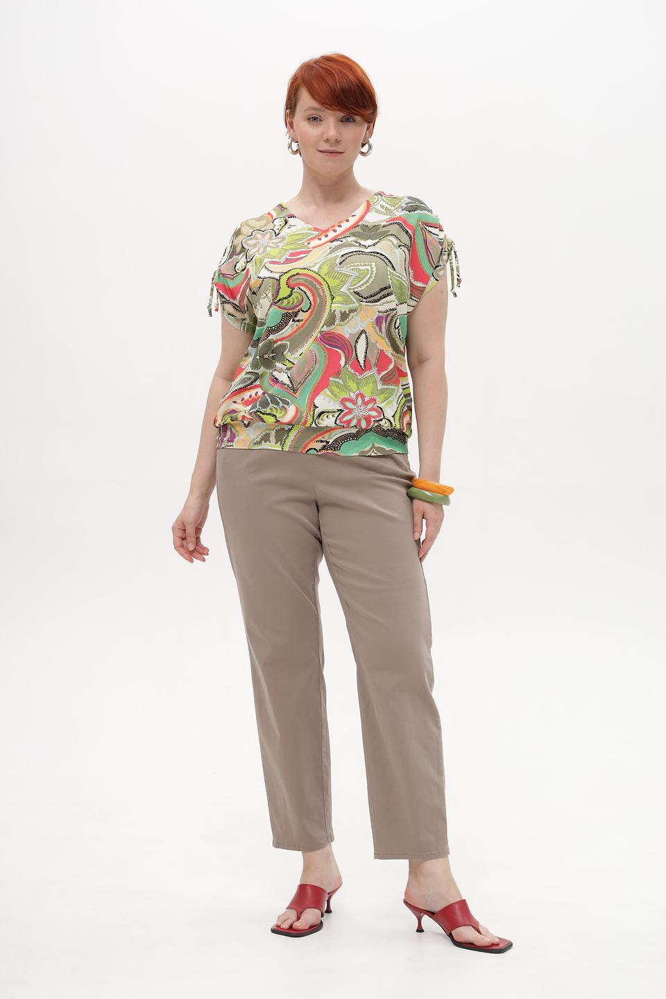 Блуза Bianca с цветочным принтом