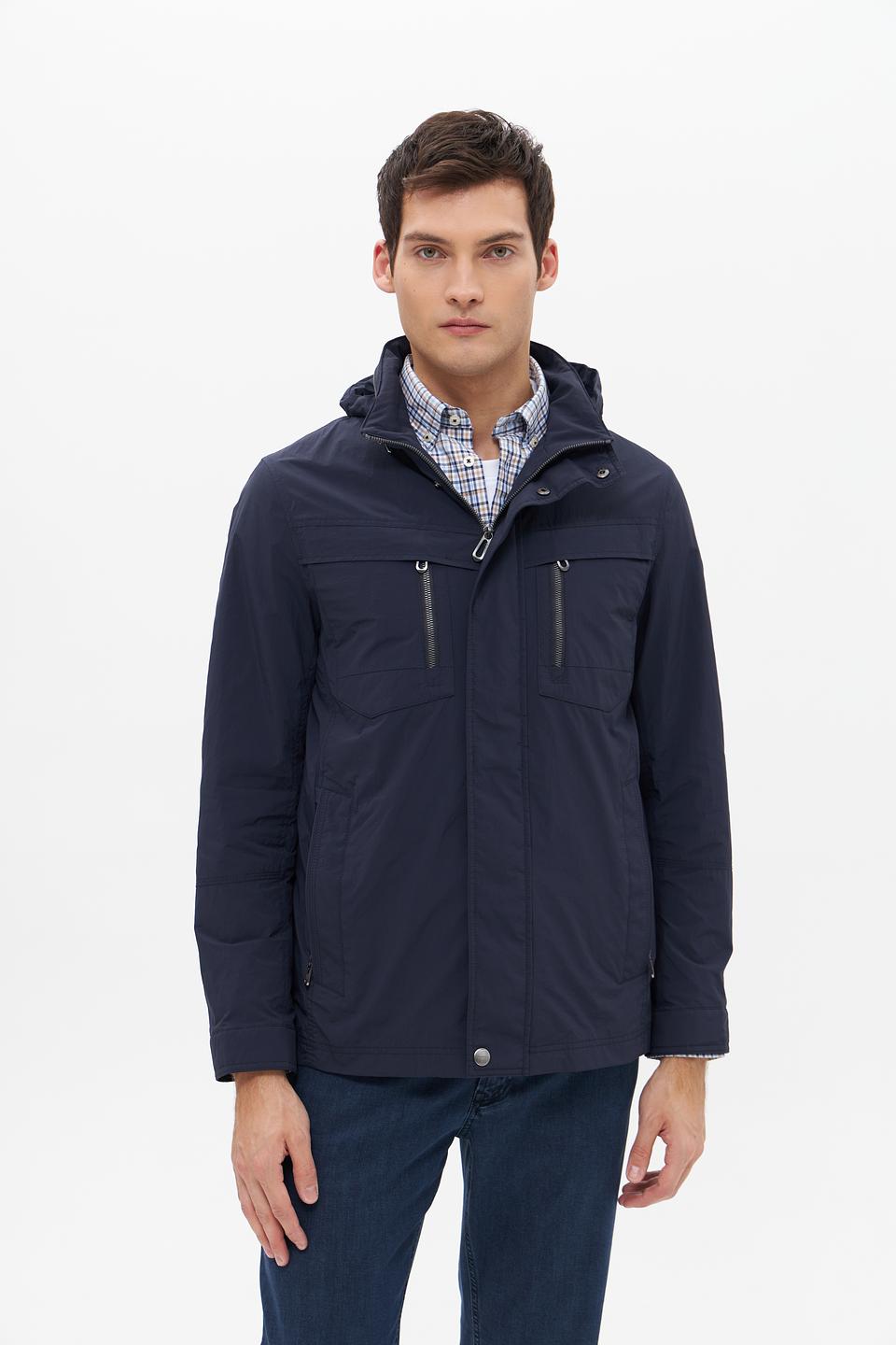 Куртка Bugatti синяя с капюшоном