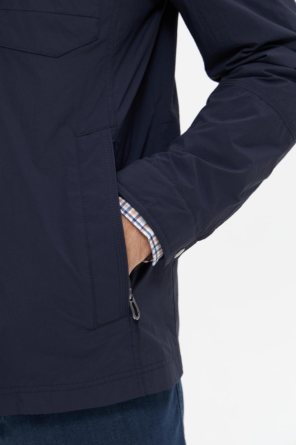 Куртка Bugatti синяя с капюшоном