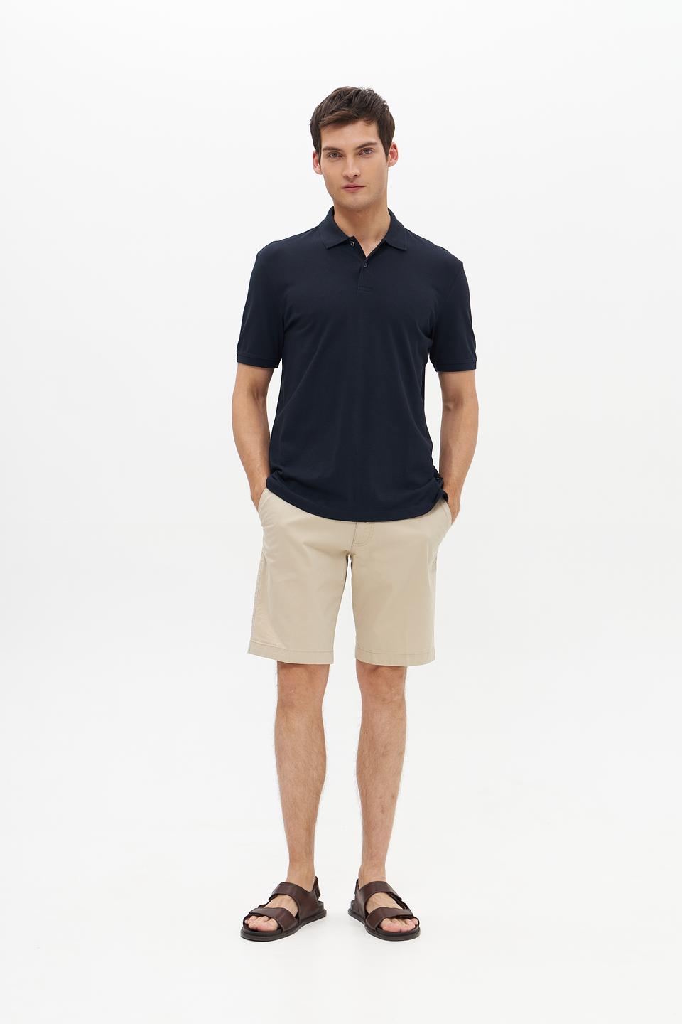 Поло Bugatti темно-синее