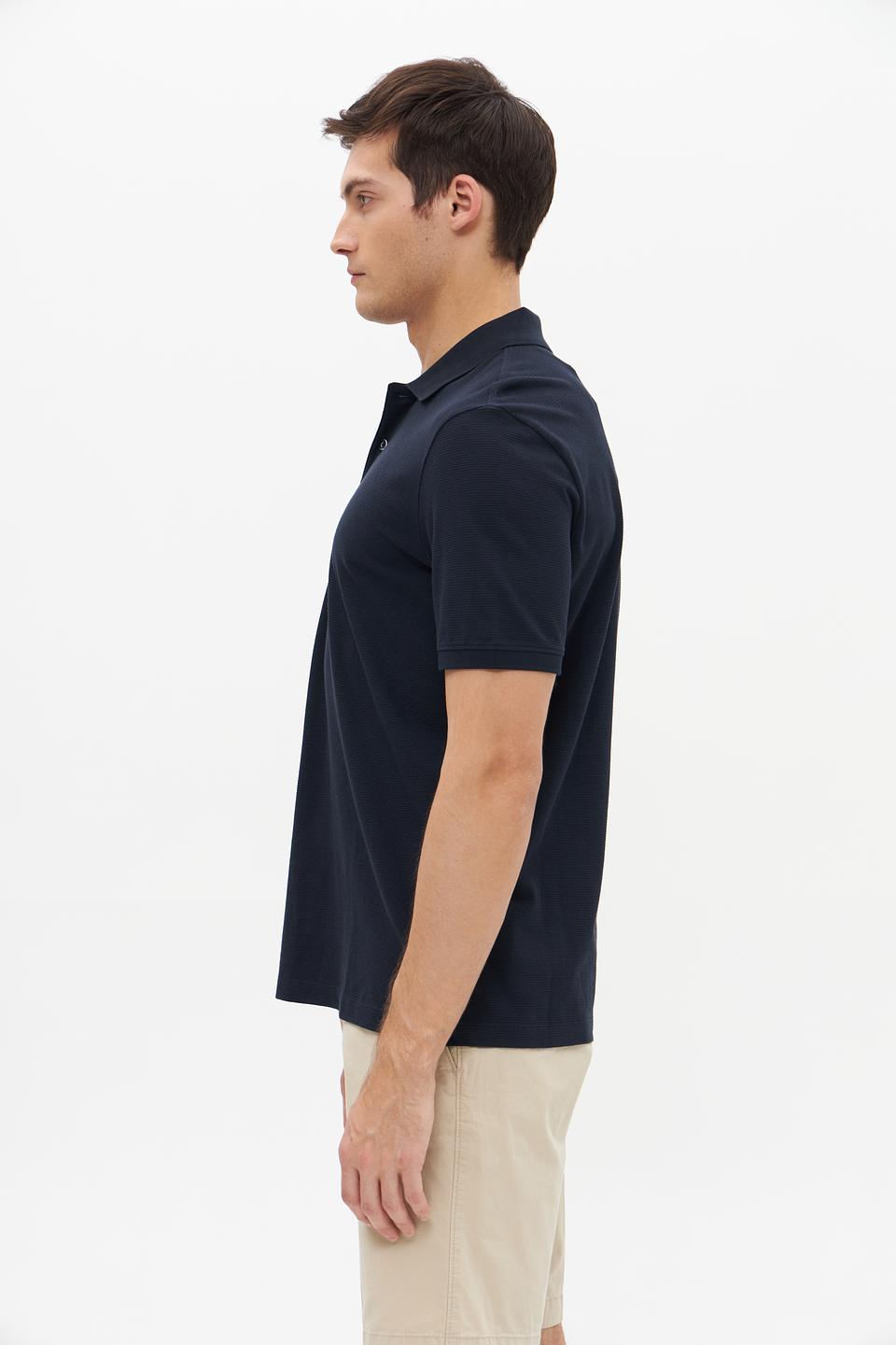 Поло Bugatti темно-синее