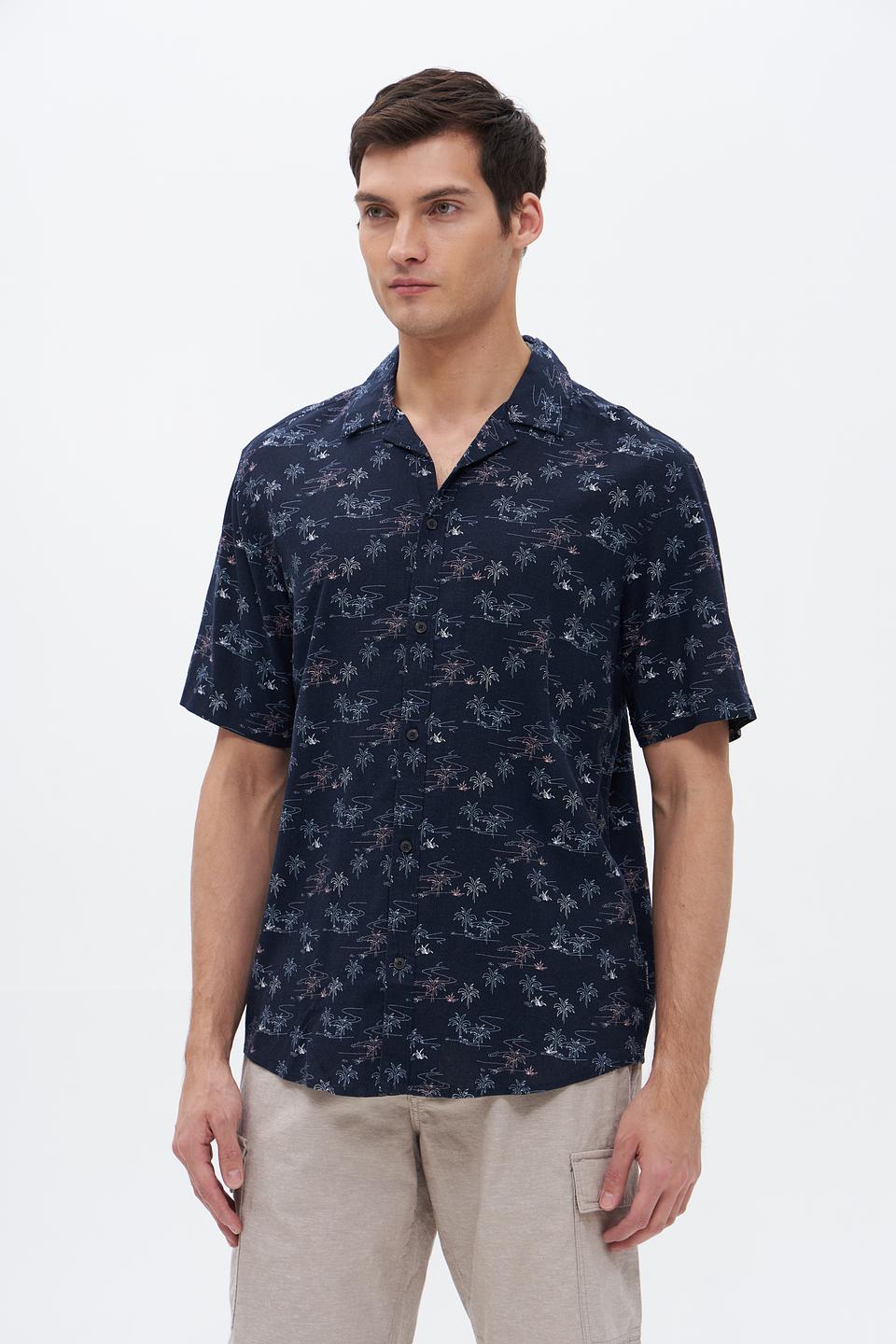 Рубашка кр Tom Tailor с принтом