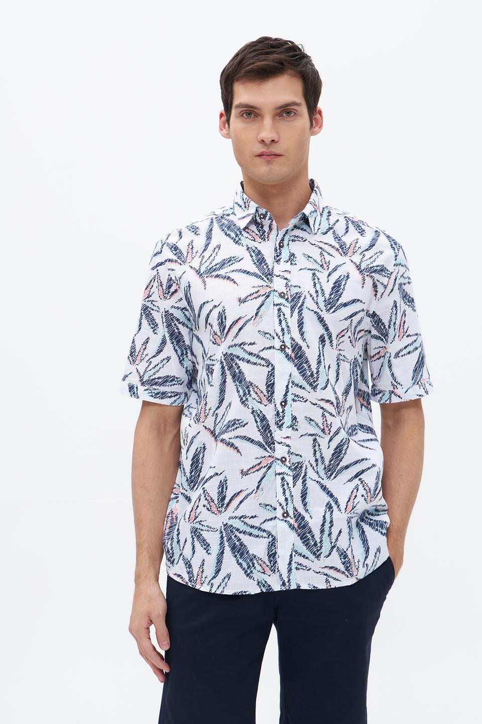 Рубашка кр Tom Tailor с принтом