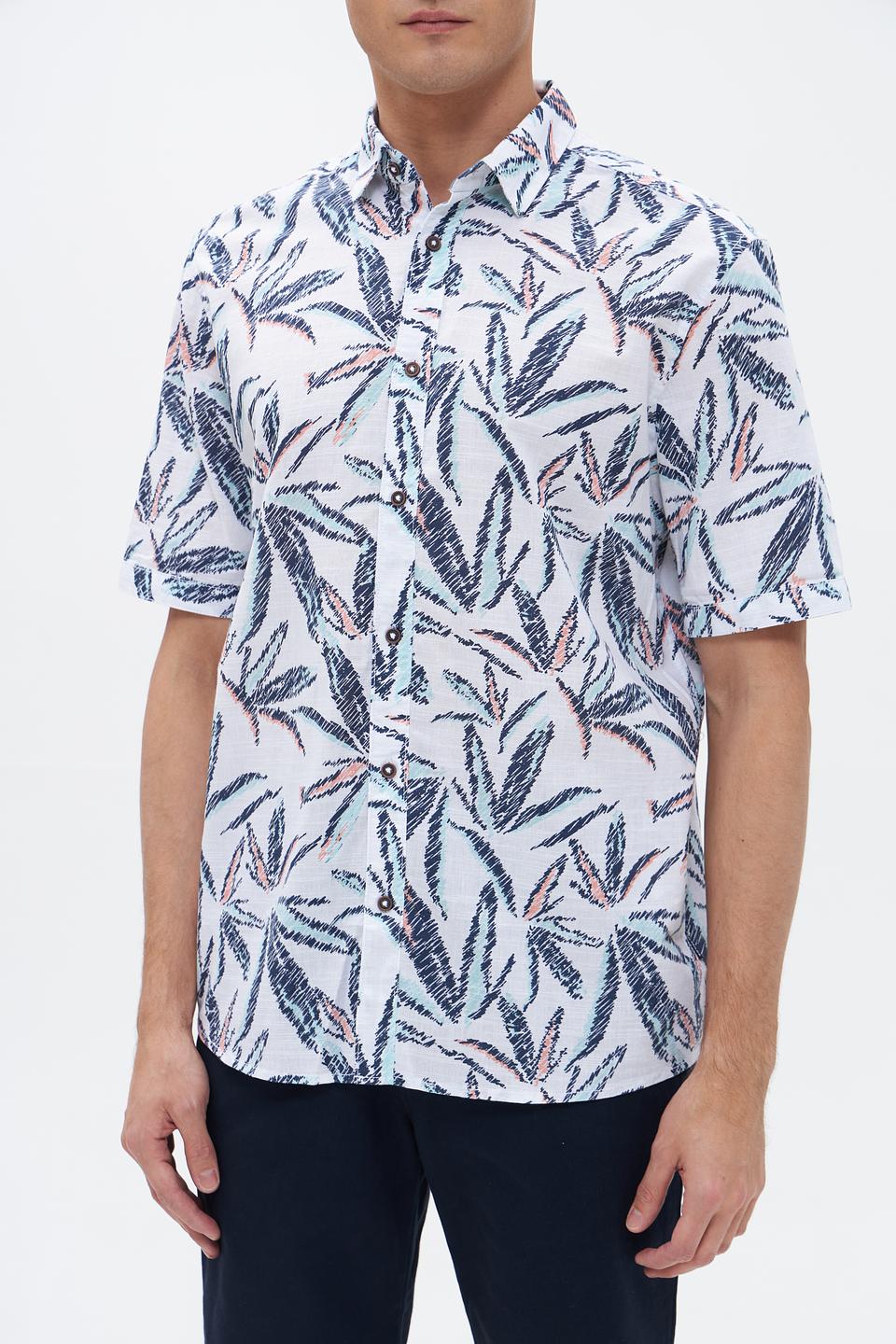 Рубашка кр Tom Tailor с принтом