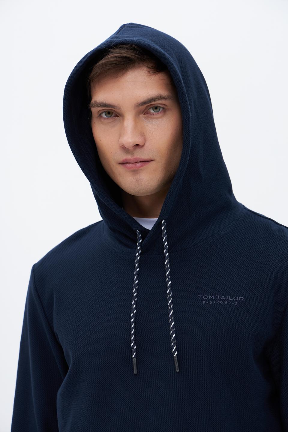 Худи Tom Tailor мужской тёмно-синий