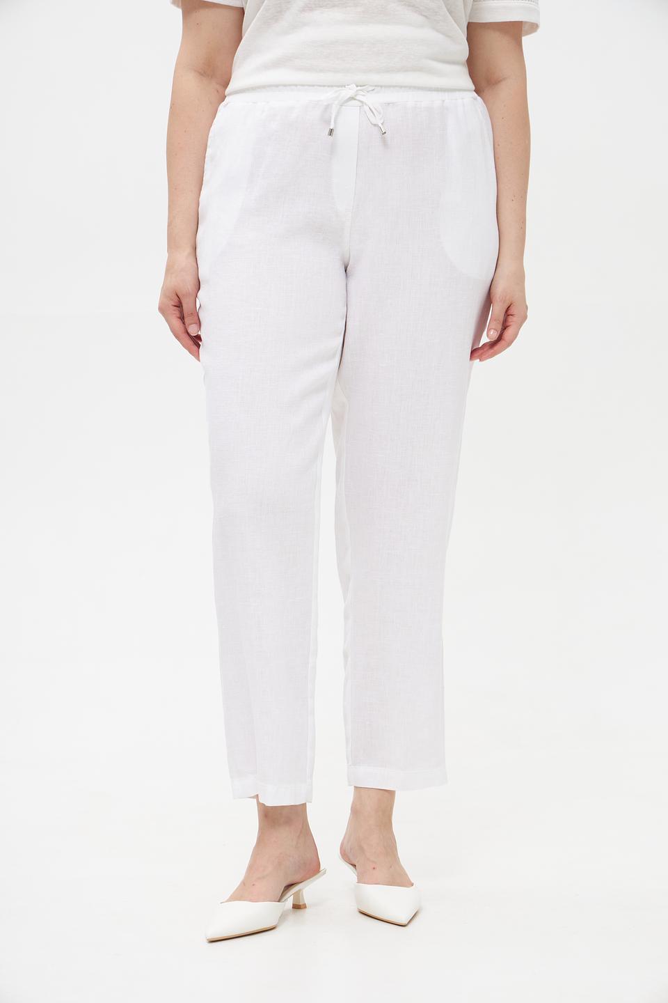 Брюки Doris Streich лен белые