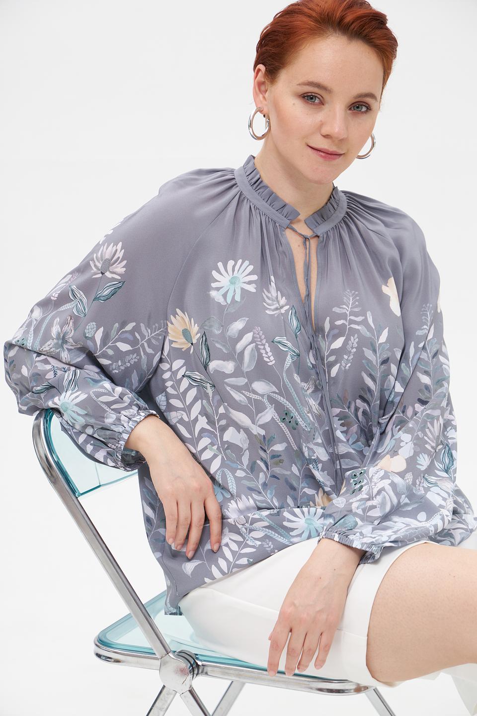 Блуза Herzens Angelegenheit с цветочным принтом