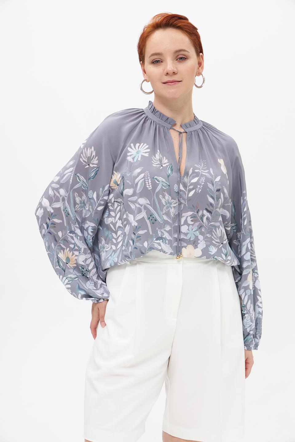 Блуза Herzens Angelegenheit с цветочным принтом