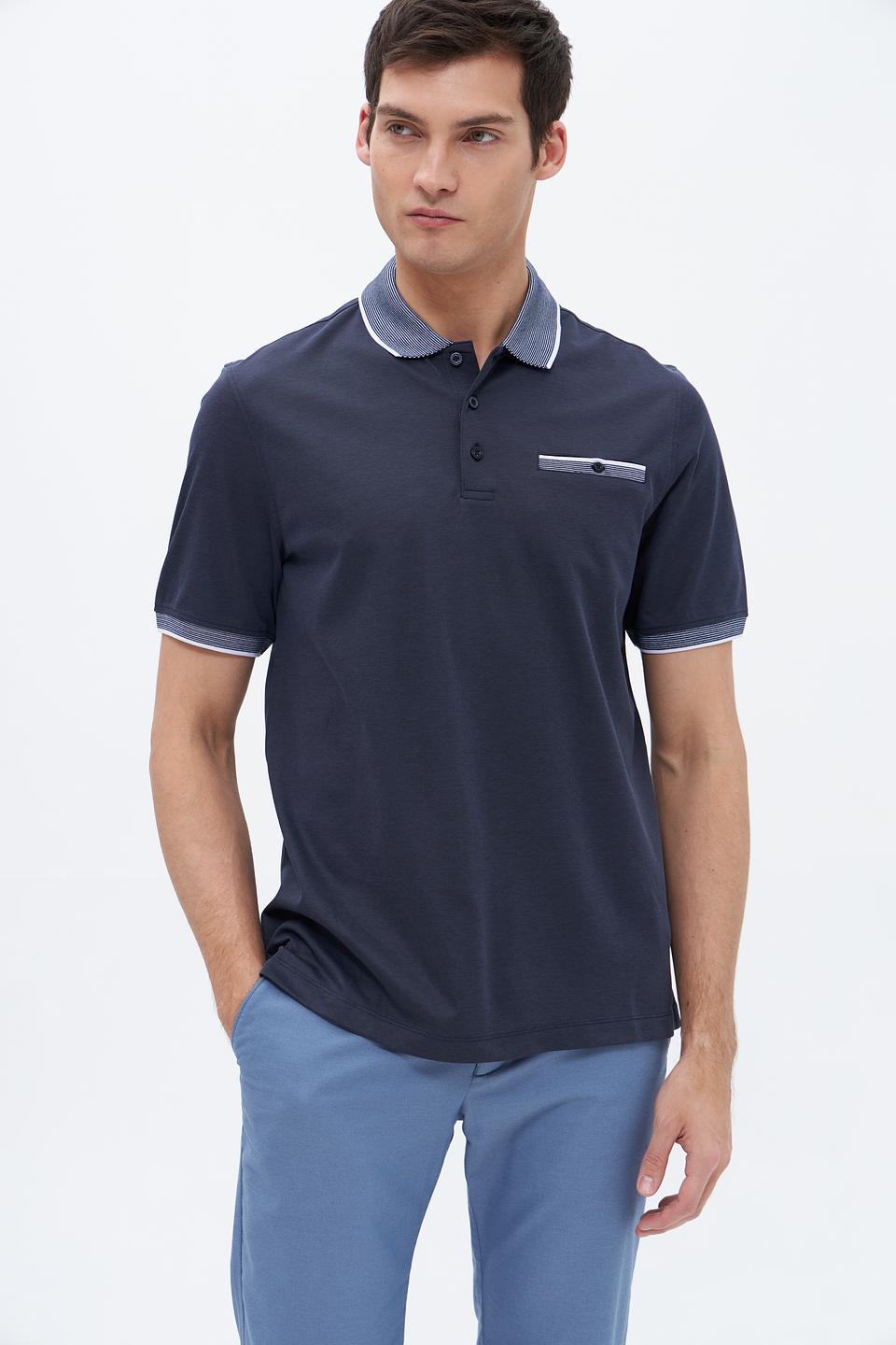 Поло Bugatti с контрастной отделкой