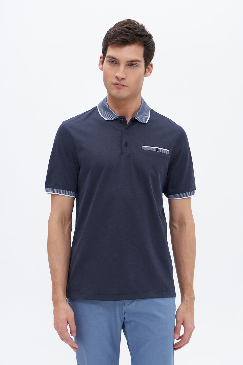 Поло Bugatti с контрастной отделкой