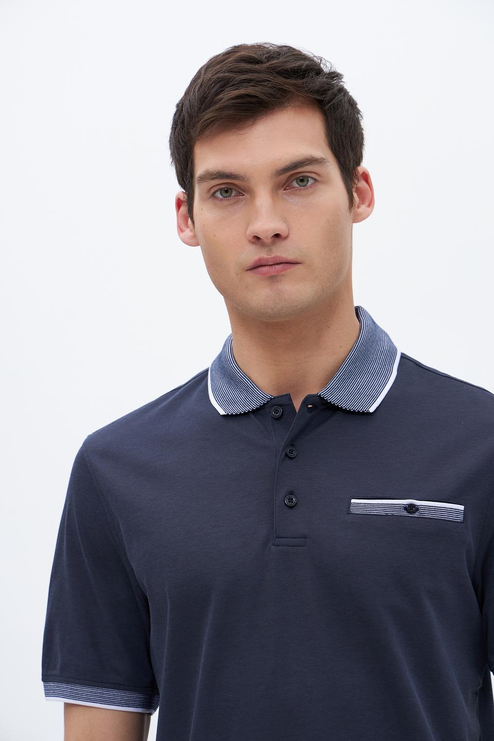 Поло Bugatti с контрастной отделкой