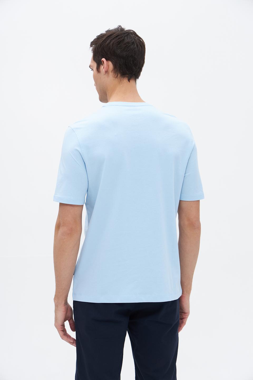 Футболка Bugatti голубая с логотипом