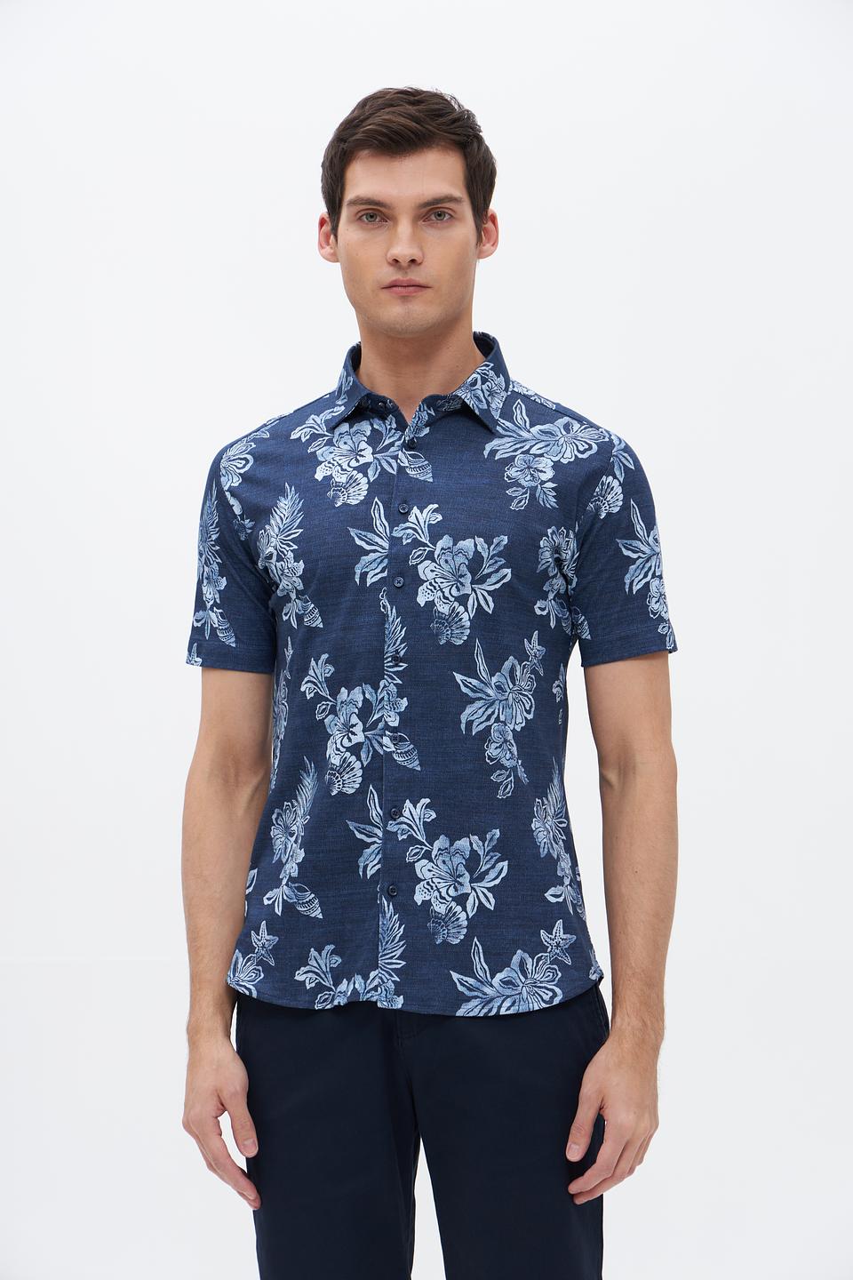 Рубашка кр Desoto с принтом