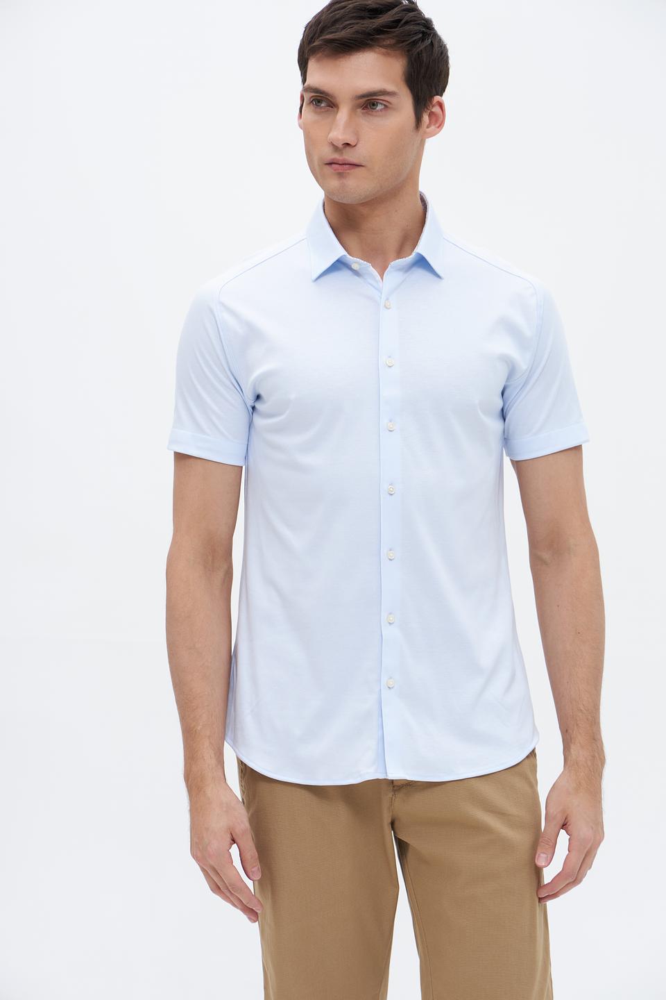 Рубашка кр Desoto men голубая