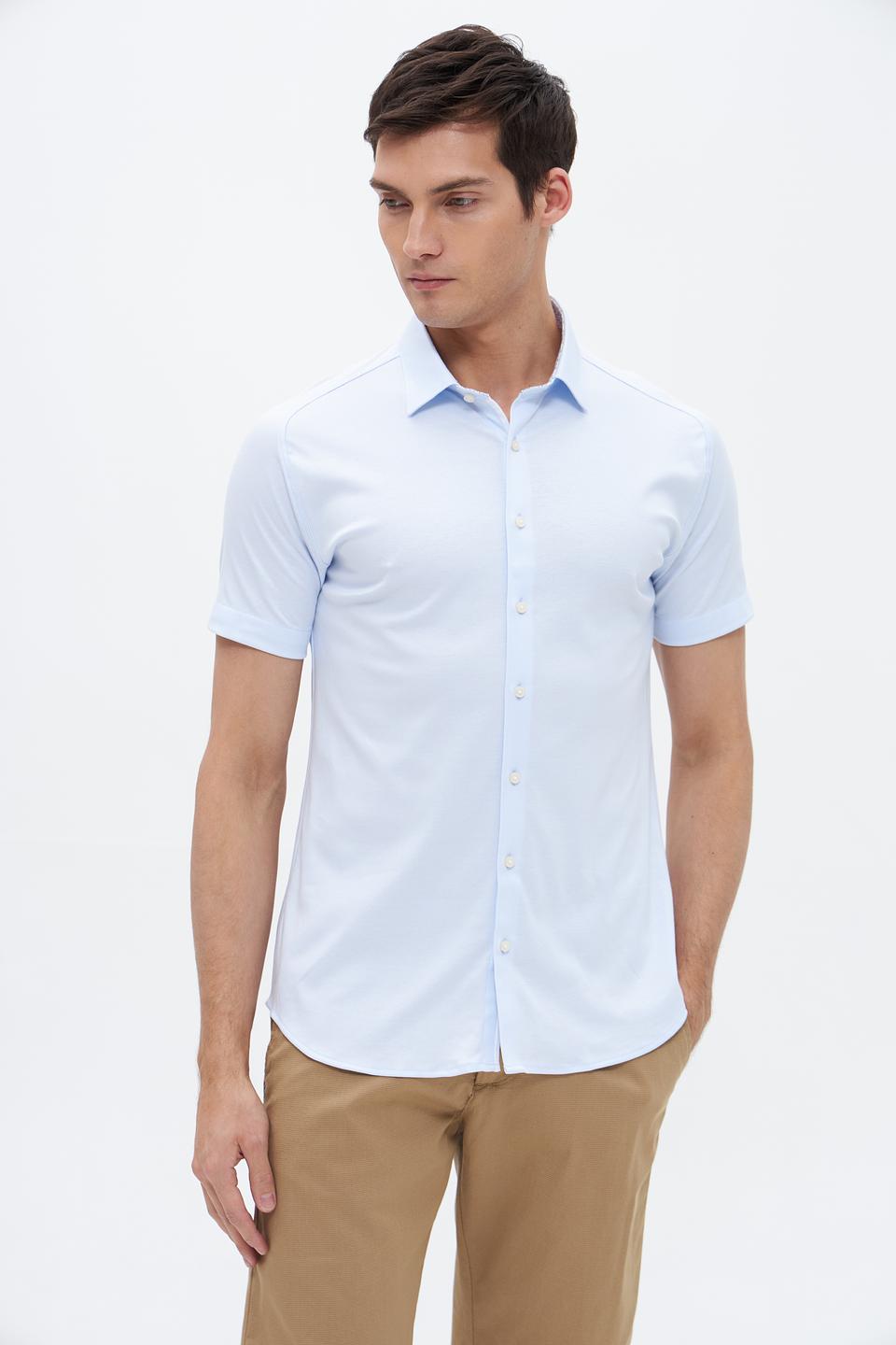 Рубашка кр Desoto men голубая