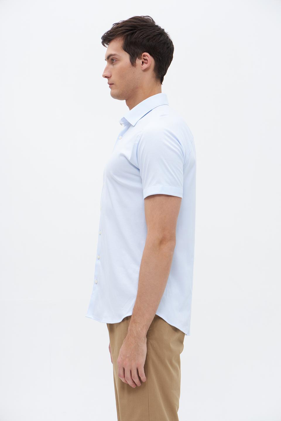 Рубашка кр Desoto men голубая