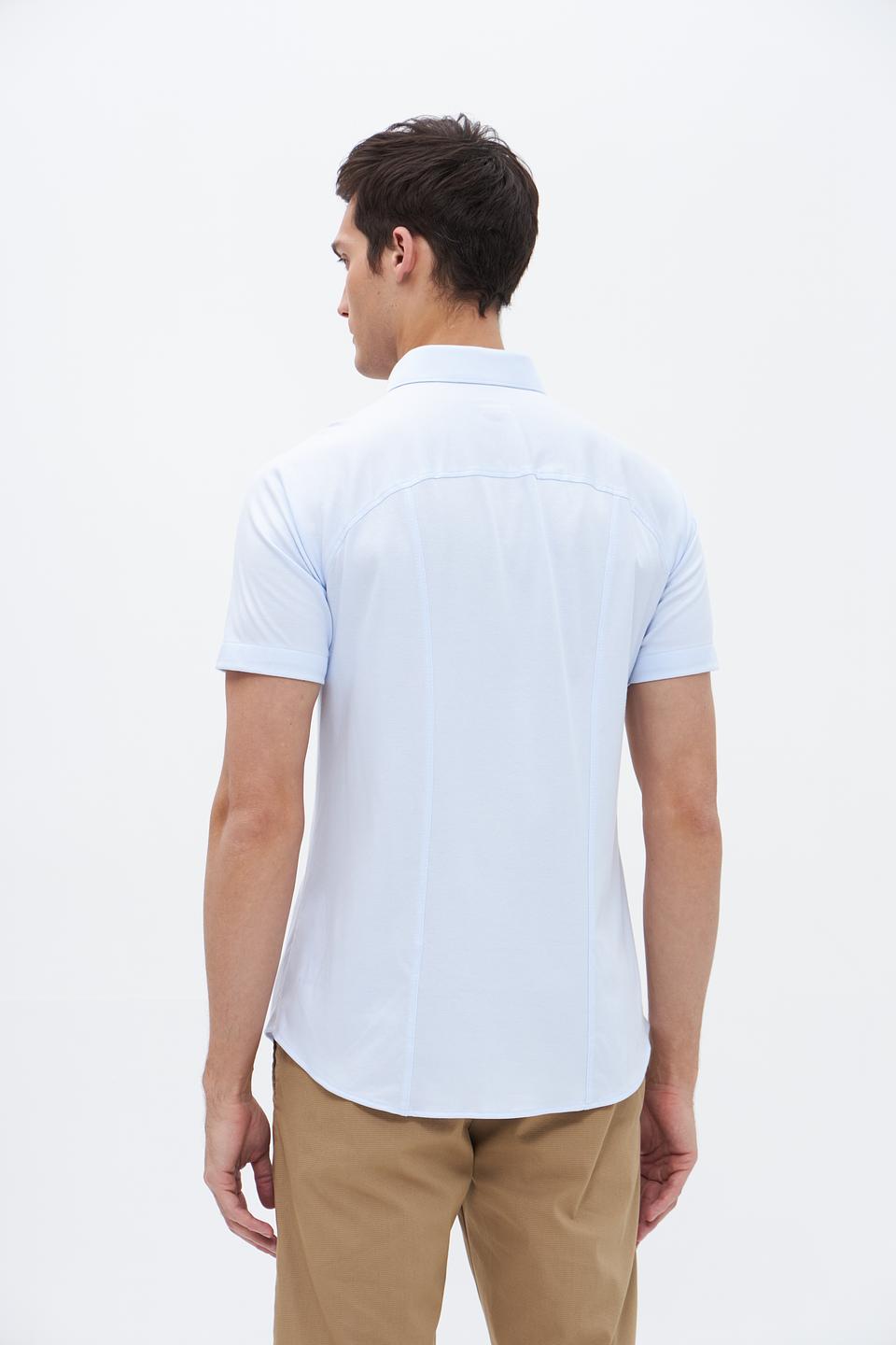 Рубашка кр Desoto men голубая