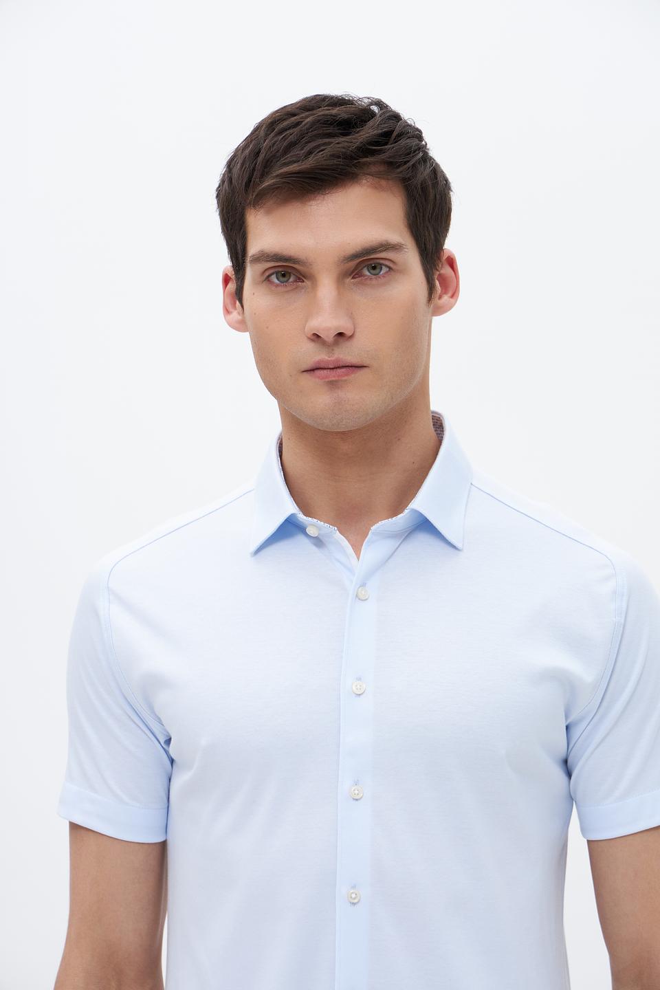 Рубашка кр Desoto men голубая